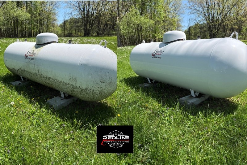 Commercial pressure washing columbus oh before after