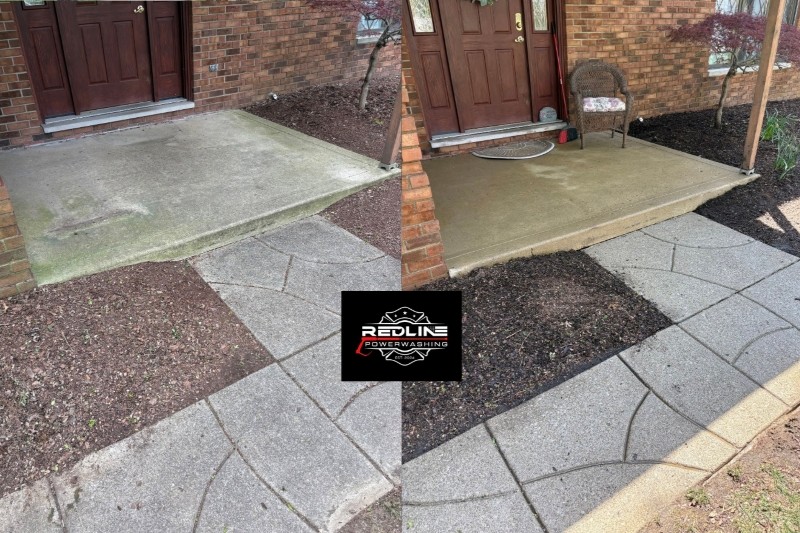 Sidewalk cleaning columbus before after